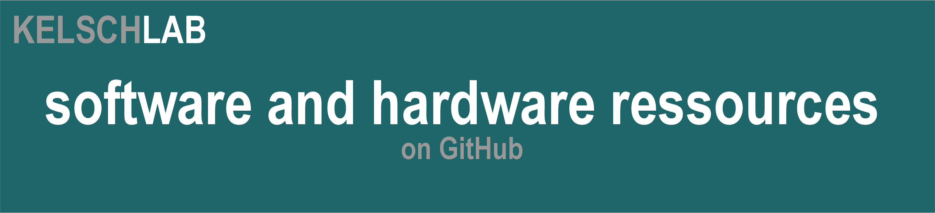 KelschLAB software and hardware ressources on GitHub